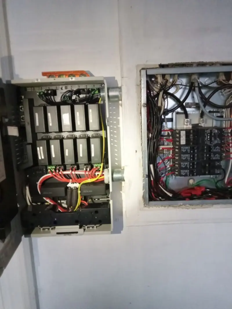Electrical panel upgrade completed for Commercial Electrician Services in St. Albans